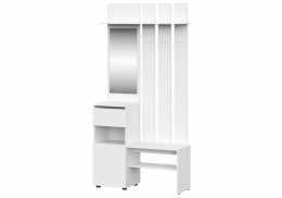 Прихожая Валенсия белый текстурный (100,1x35,2x200)