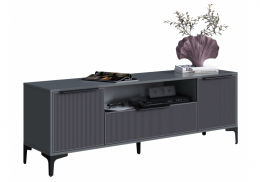 ТВ-тумба Иадама графит / графит софт (165x40,3x56,5)