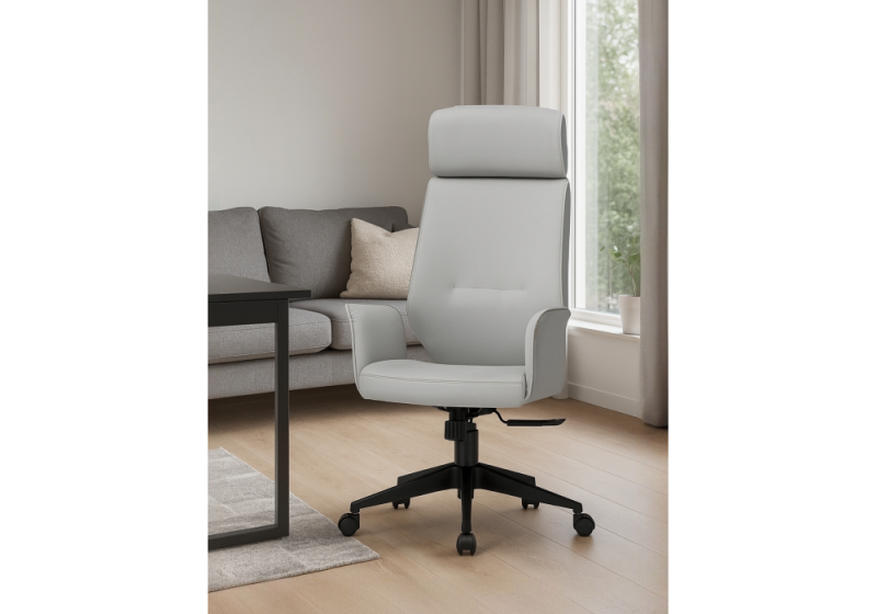 Офисное кресло Leo light gray / dark gray (64x70x121)