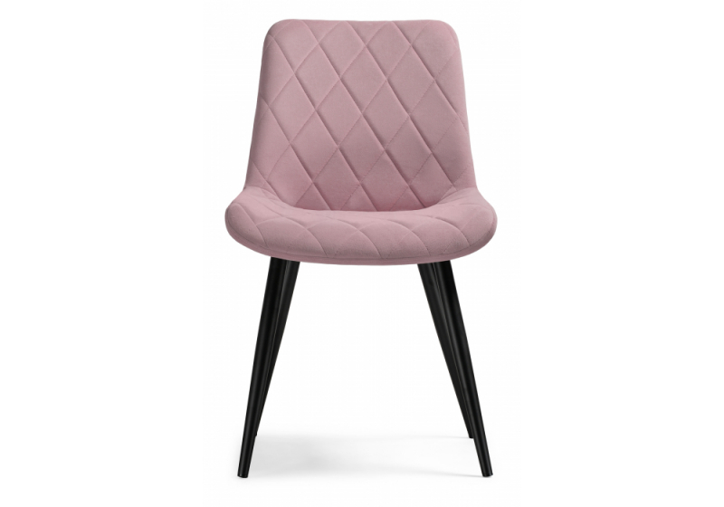 Стул на металлокаркасе Fox black / light purple (50x55x86)