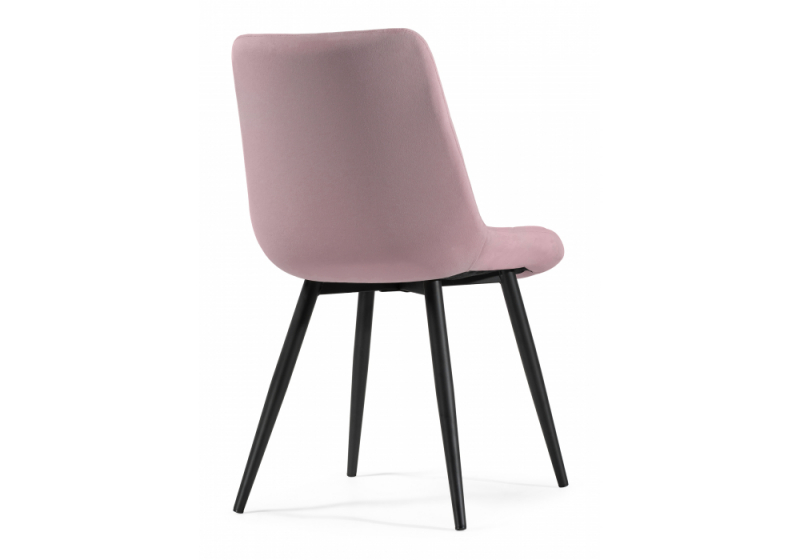 Стул на металлокаркасе Fox black / light purple (50x55x86)