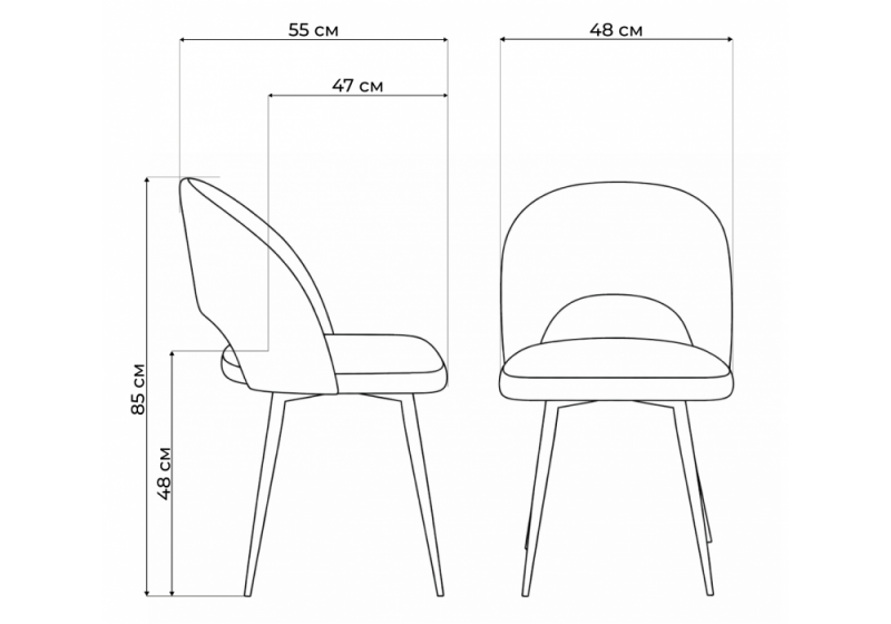 Стул на металлокаркасе Курбис 360 фисташковый (zd 651) / черный (48x55x85)