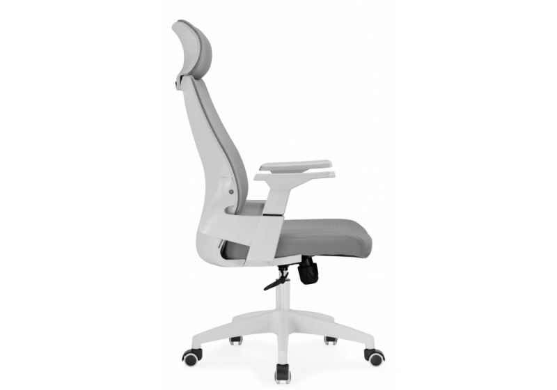 Компьютерное кресло Flok gray / white (62x66x114)